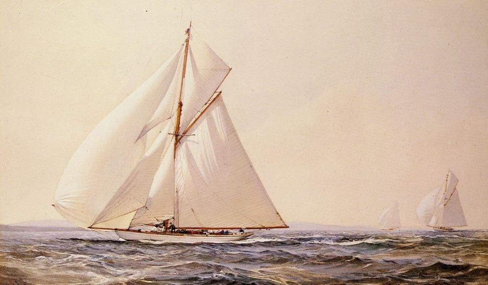 Montague Dawson A Yachting Competition